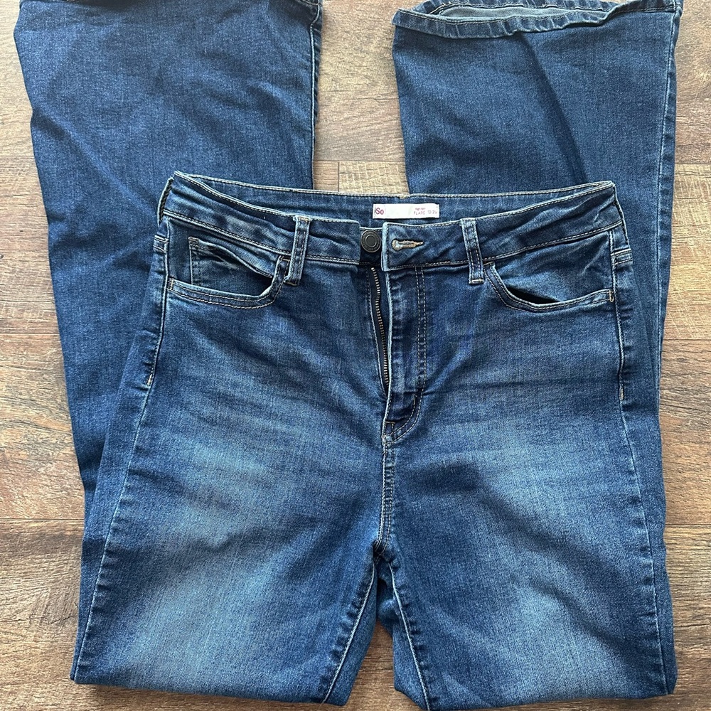 SO Blue Flare Wide Leg Jeans